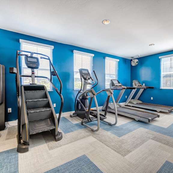 the gym at the whispering winds apartments in pearland, tx