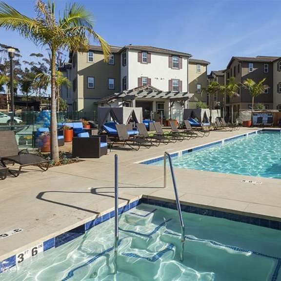 hot tub and pool at arrive los carneros, california