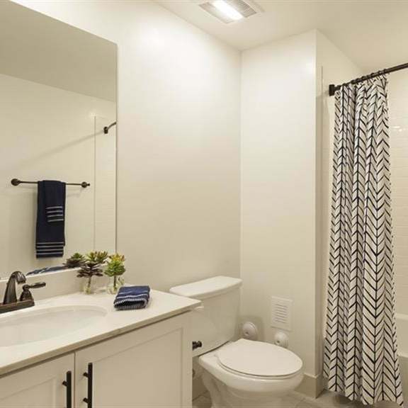 bathroom with bathtub at arrive los carneros, california