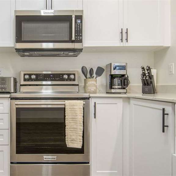 kitchen appliances at arrive los carneros, goleta, california