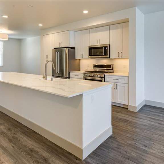 wood floor living room at arrive los carneros ii, california, 93117