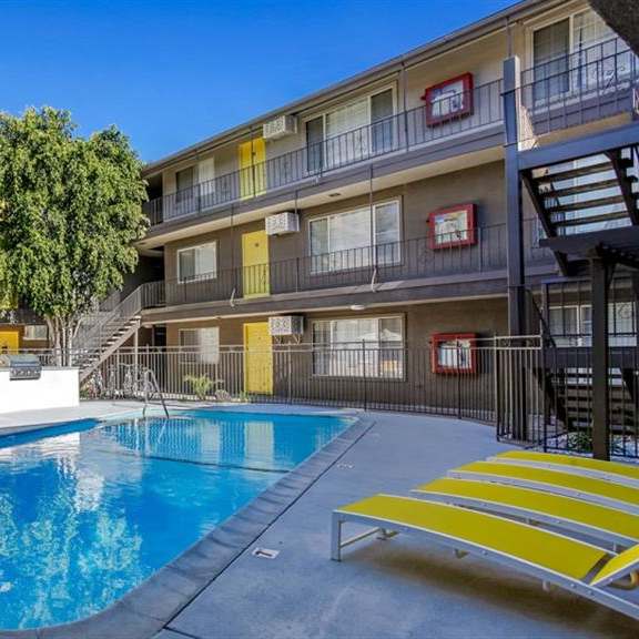 pool at dwell apartment homes, riverside, california
