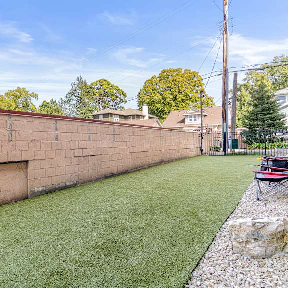 lush green lawn at elements of linden hills, minnesota