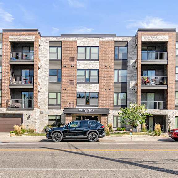exterior view at elements of linden hills, minneapolis, mn, 55410