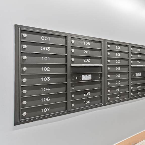 mailboxes at elements of linden hills, minneapolis, mn, 55410