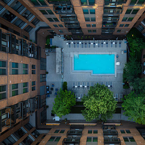 a large outdoor swimming pool