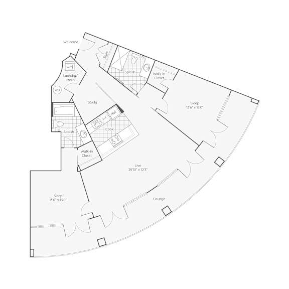 Thumbnail 6 of 9 B5 2bd 2bth_1382sqft