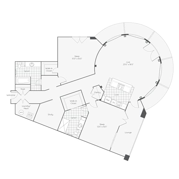 Thumbnail 8 of 9 B7 2bd 2bth_1787sqft
