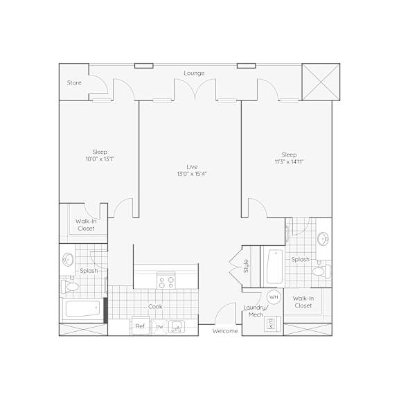Thumbnail 9 of 9 B8 2bd 2bth_1112sqft