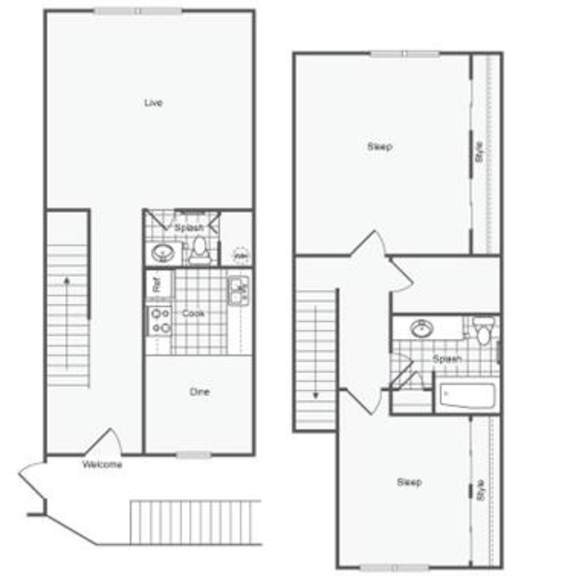 Thumbnail 7 of 7 Wentworth Townhome Floor Plan at The Hinsdale, Illinois