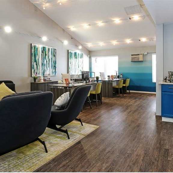 table and chair at twelve 501 apartment homes, burnsville, mn, 55337