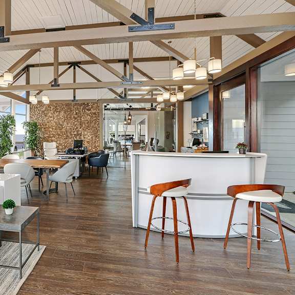 oceanaire lobby  at oceanaire apartment homes, california, 94044