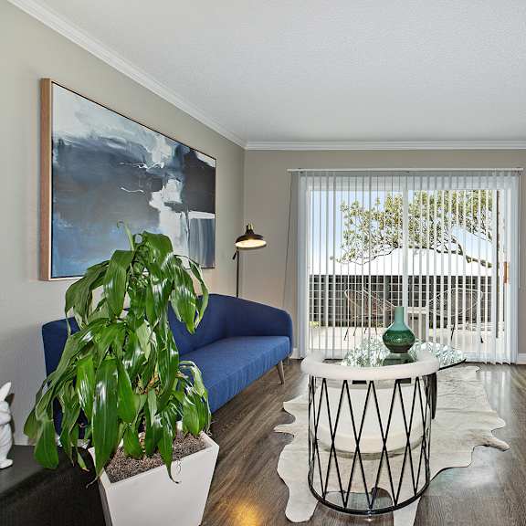 apartment interior with furniture  at oceanaire apartment homes, pacifica, ca