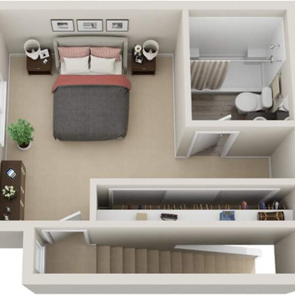 Thumbnail 3 of 3 2 bed 2 bath Pinewood4 Floorplan at The Bluffs at Mountain Park, Lake Oswego, Oregon