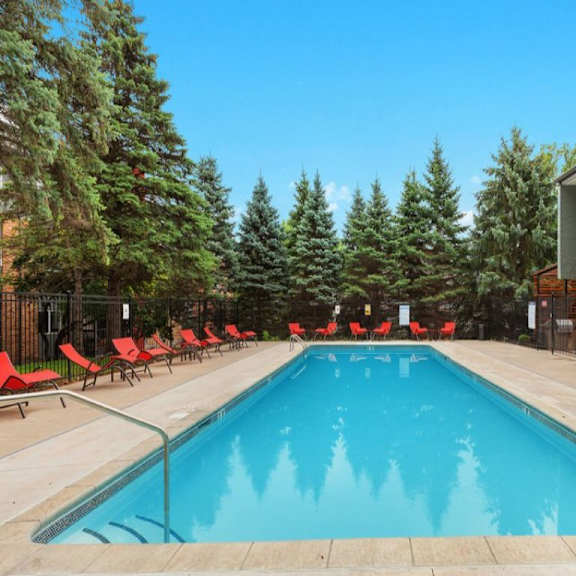 invigorating swimming pool at the atwood at eden prairie, eden prairie, mn