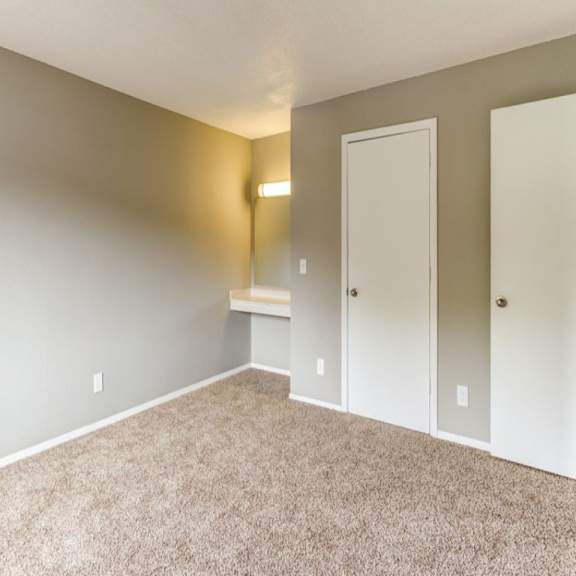 bedroom with closets at the atwood at eden prairie, eden prairie, mn, 55347