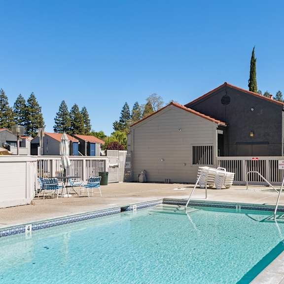 pool view at renew on summerfield, california, 95687