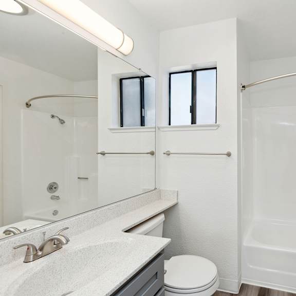 bathroom with bathtub at renew on summerfield, vacaville, ca, 95687