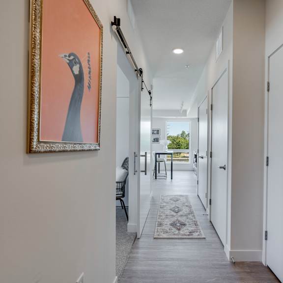 hallway with a painting at the shale, minneapolis, mn 55406
