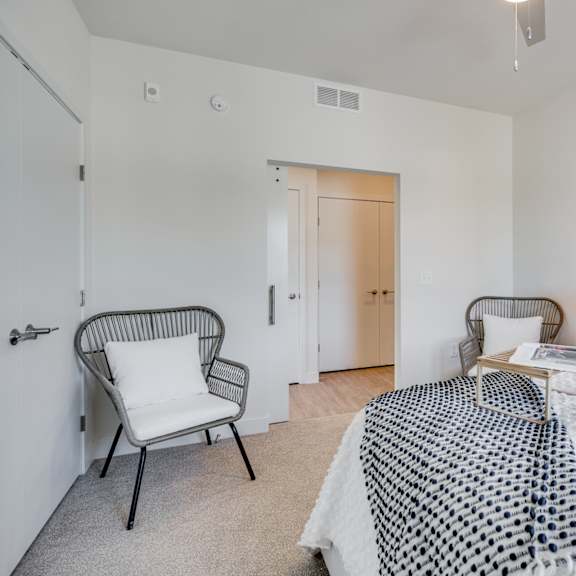 bedroom with a bed at the shale, minneapolis