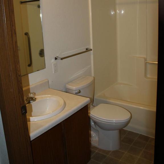 a white toilet sits next to a sink in a bathroom.