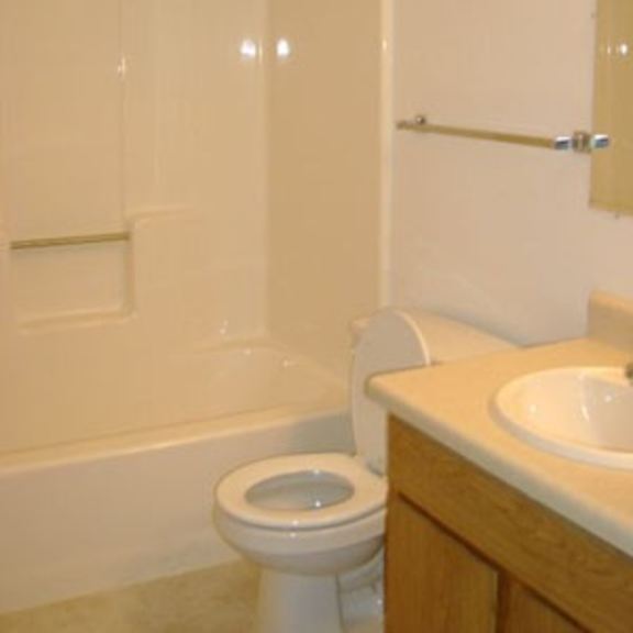 a white toilet sits next to a sink in a bathroom.