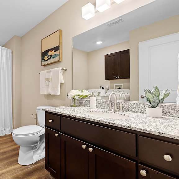 a bathroom with a white toilet and a white bathtub.