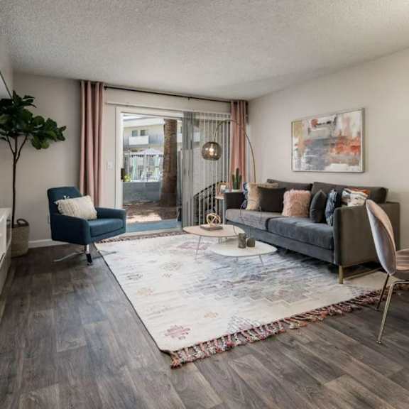 living room at sofia apartments, arizona