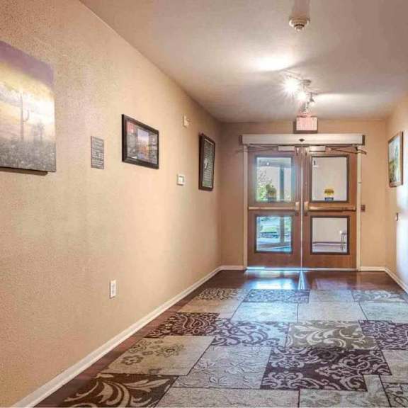 interior entryway.  sitting room to the right.