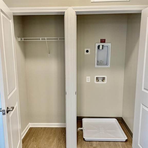 washer & dryer hookup closet.