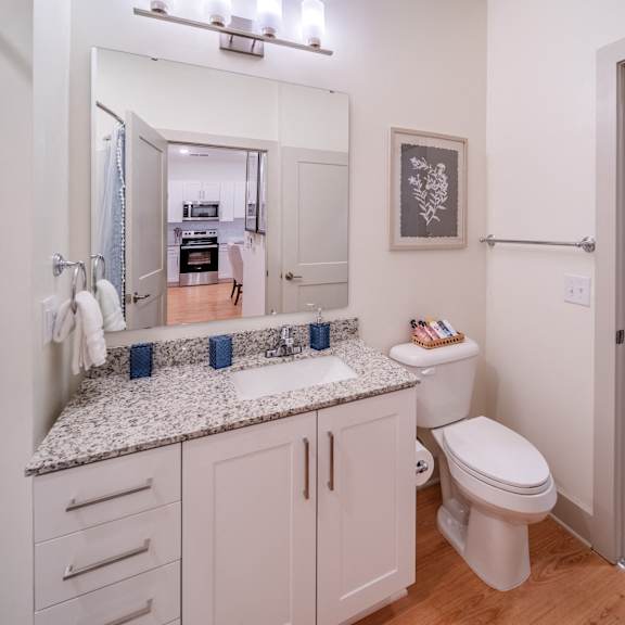 bathroom with a single vanity