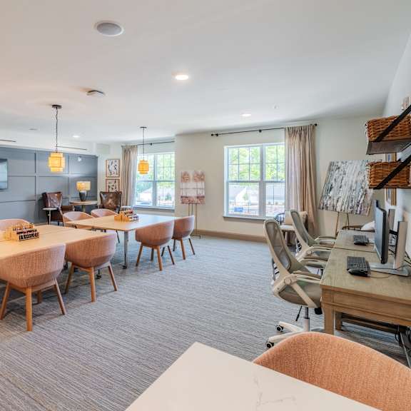 the creative arts and business center in the arden at huntersville community