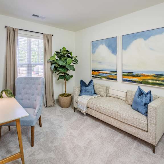 office space in an apartment in huntersville, nc