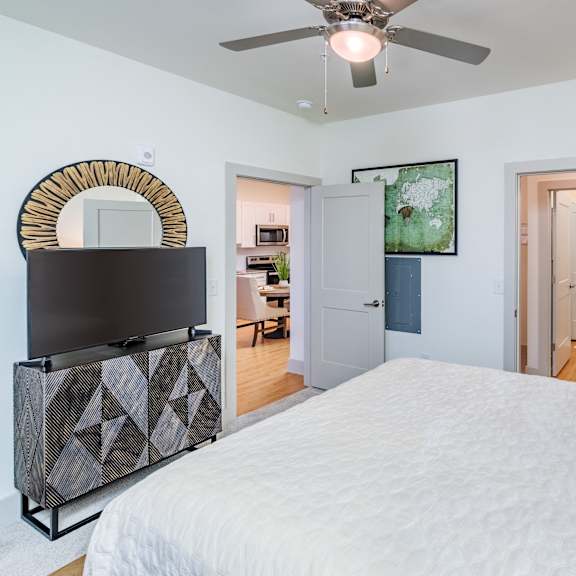arden at huntersville apartment bedroom