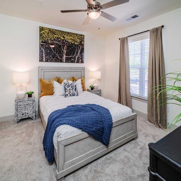furnished apartment bedroom