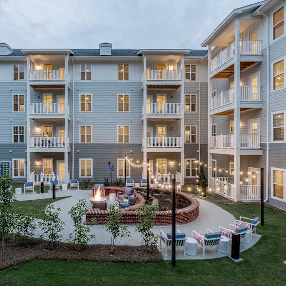 an exterior view of arden at huntersville 55+ apartments