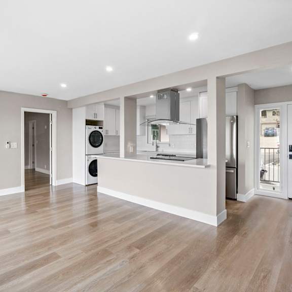 living and kitchen view at ocean edge @ laguna beach, laguna beach, 92651