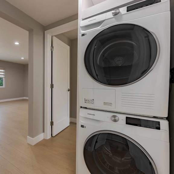 laundry room at eastside haven at 17th apartments, costa mesa, ca, 92627