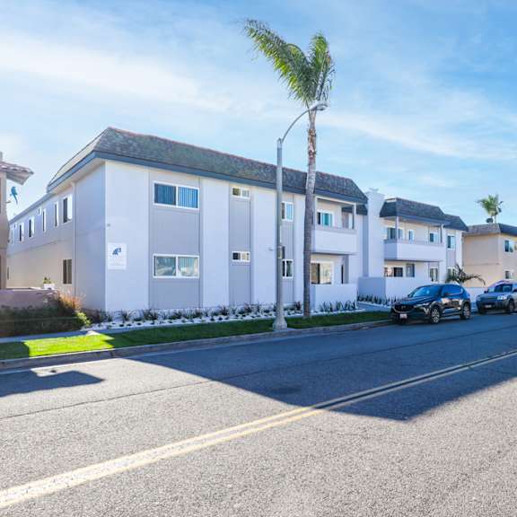 street view at 316 beach apartments, huntington beach, 92648