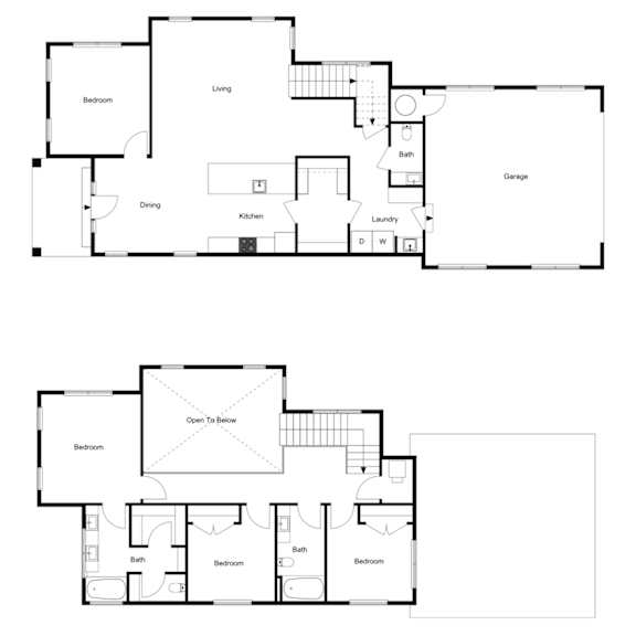 Thumbnail 3 of 3 Vaseo Townhomes - Lehi, Utah | Single Family Home 2D Floor Plan