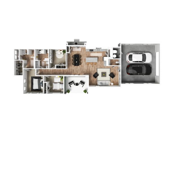 Thumbnail 1 of 3 Vaseo Townhomes - Lehi, Utah | Single Family Home 3D Floor Plan