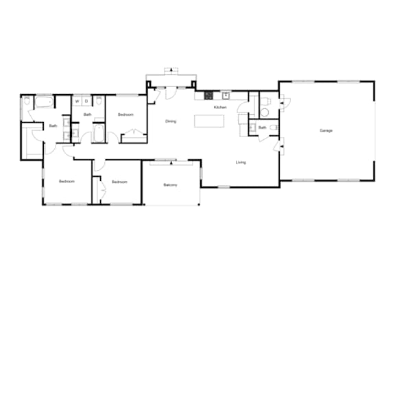 Thumbnail 3 of 3 Vaseo Townhomes - Lehi, Utah | Single Family Home 2D Floor Plan
