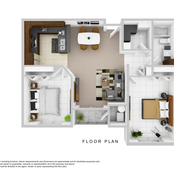 floor plan of a 1 bedroom floor plan