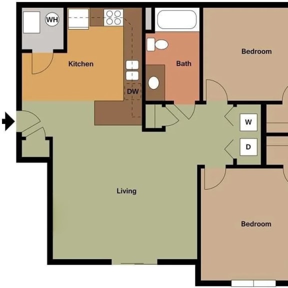 a diagram of a floor plan of a house