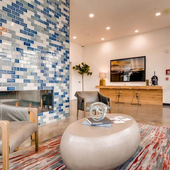 lobby at holm at sellwood, portland oregon
