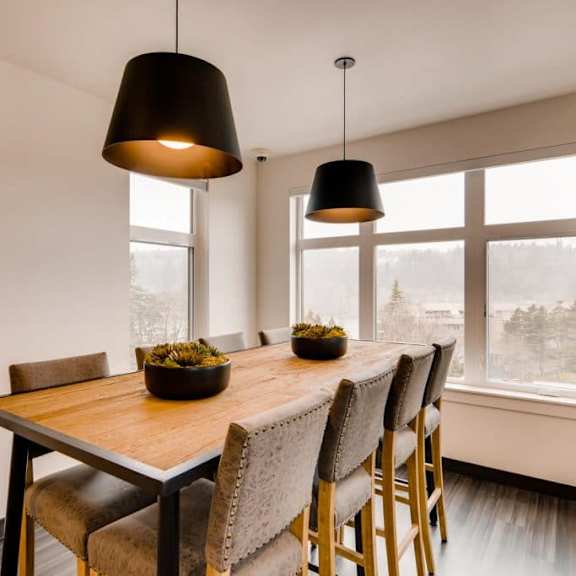 elegant dining space at holm at sellwood, oregon, 97202