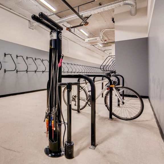 bike racks at holm at sellwood, portland, 97202