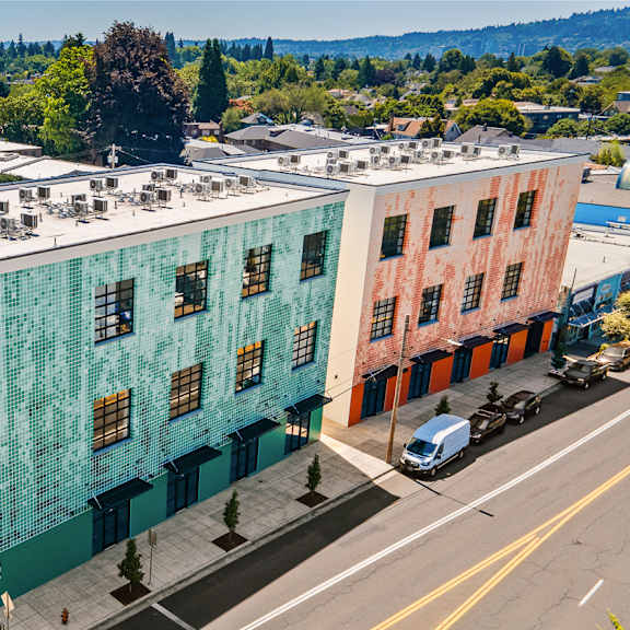 green side arial sandy rose lofts