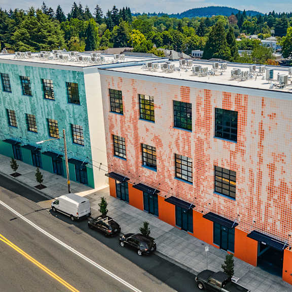 orange side arial sandy rose lofts