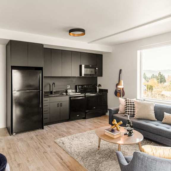 studio apartment at nomad apartments, portland, 97217